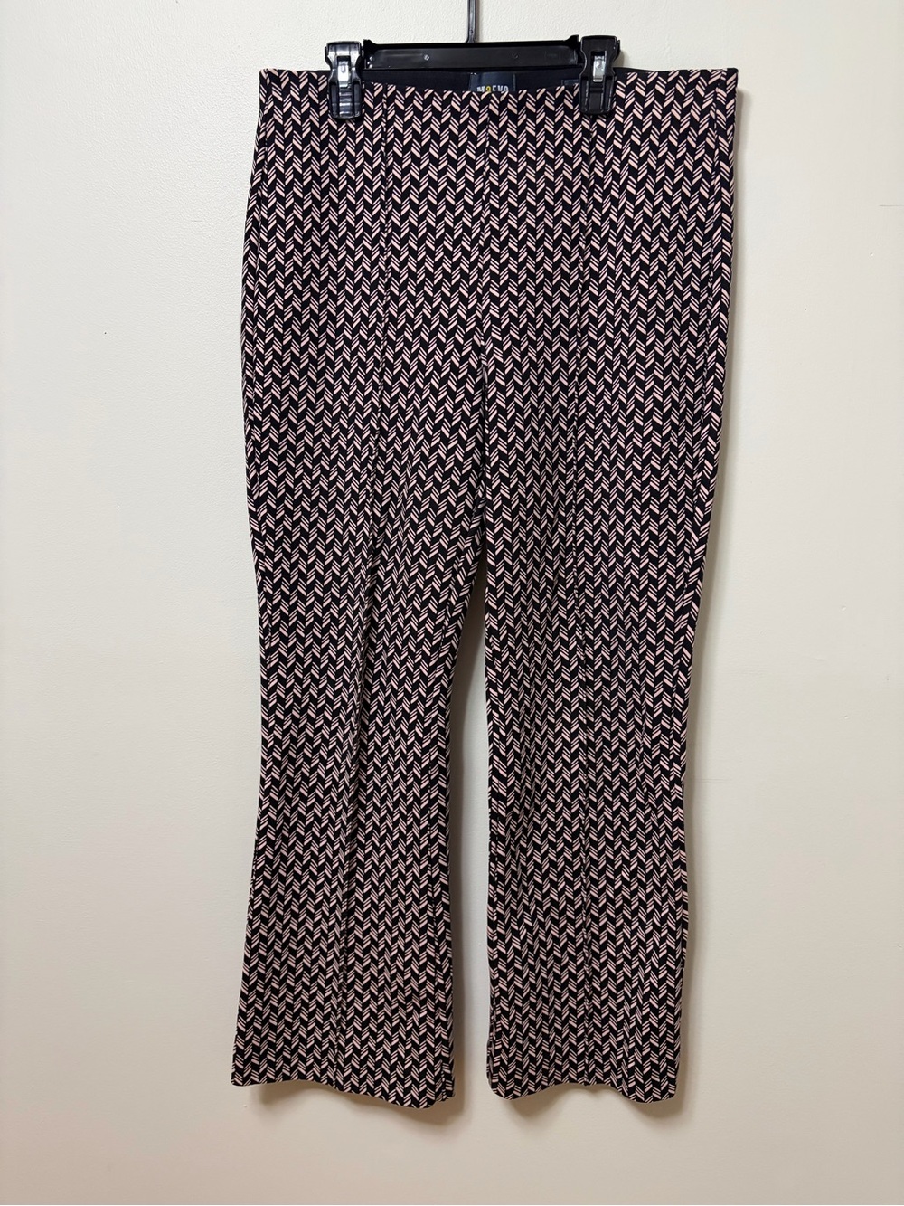 Anthropologie Maeve The Margot Geometric Kick Flare Women Cropped Pants Size M